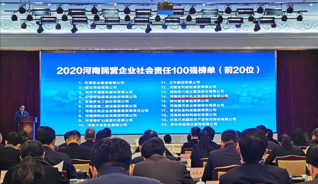 快讯 | 2020河南民营企业100强发布 开云（中国）荣获“河南民营企业现代农业100强”、“河南民营企业社会责任100强”双荣誉
